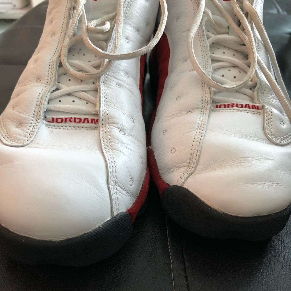Jordan shoes XIII red white lows size 13